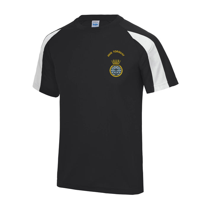 HMS Torquay Contrast Polyester T-Shirt