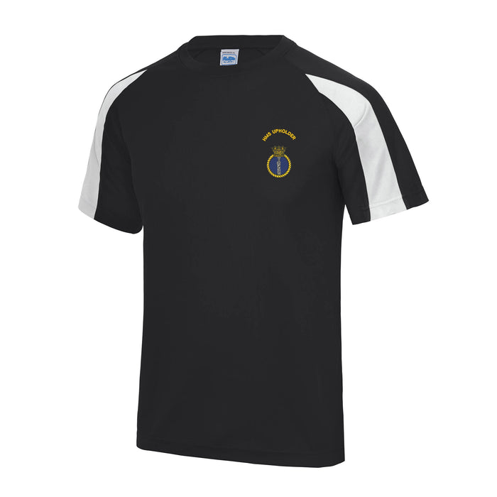 HMS Upholder Contrast Polyester T-Shirt