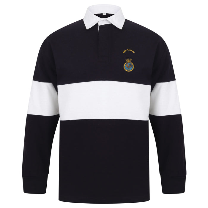 HMS Valiant Long Sleeve Panelled Rugby Shirt