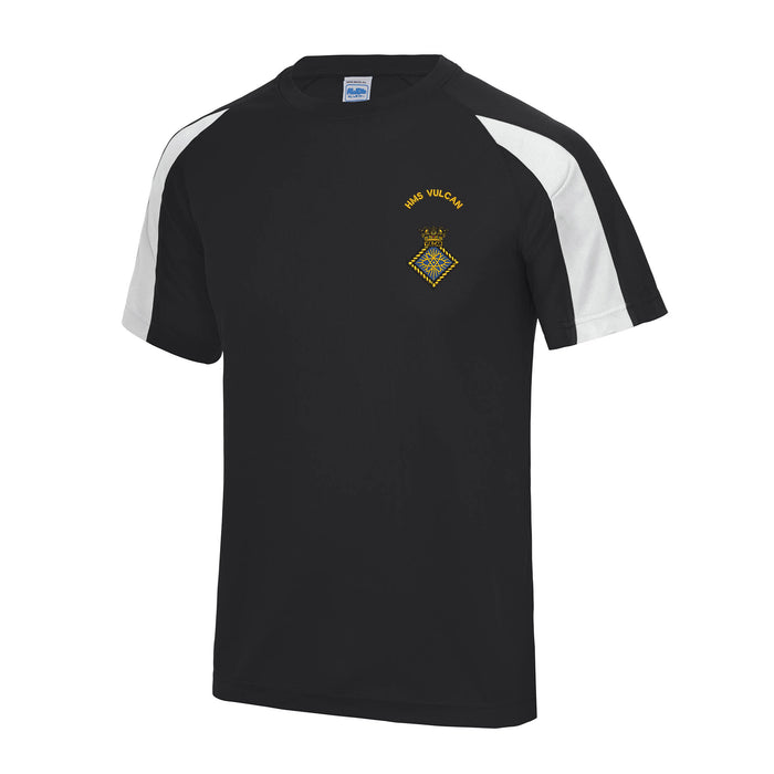 HMS Vulcan Contrast Polyester T-Shirt