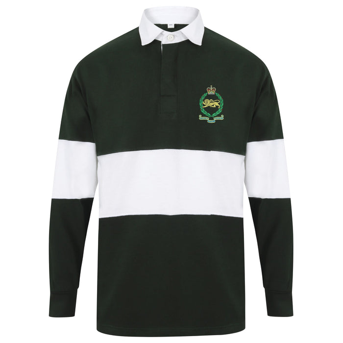 King's Own Royal Border Regiment Long Sleeve Panelled Rugby Shirt