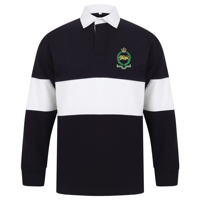 King's Own Royal Border Regiment Long Sleeve Panelled Rugby Shirt