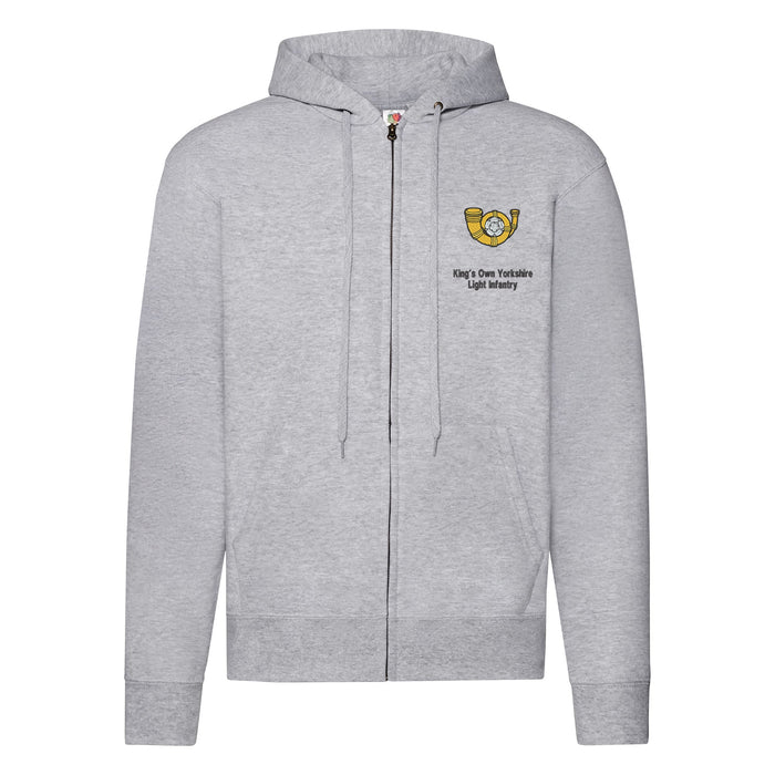 Kings Own Yorkshire Light Infantry Zipped Hoodie
