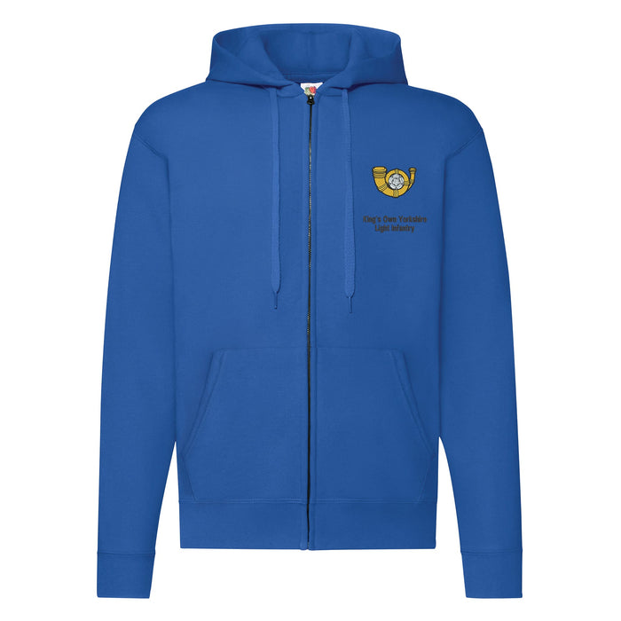 Kings Own Yorkshire Light Infantry Zipped Hoodie