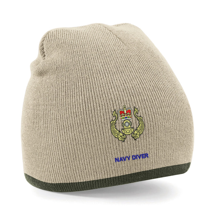 Navy Diver Beanie Hat