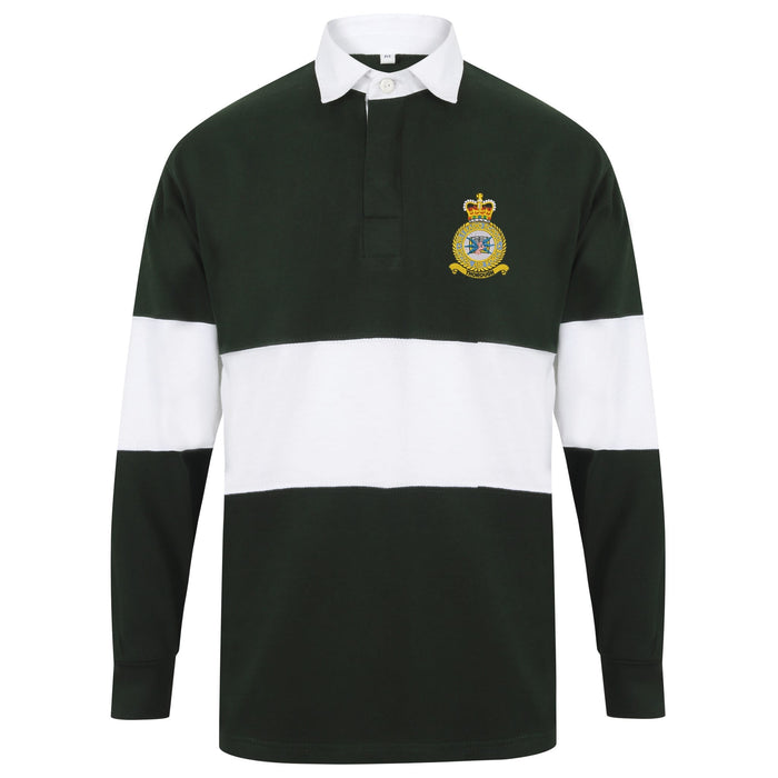No. 1 Radio School RAF Long Sleeve Panelled Rugby Shirt