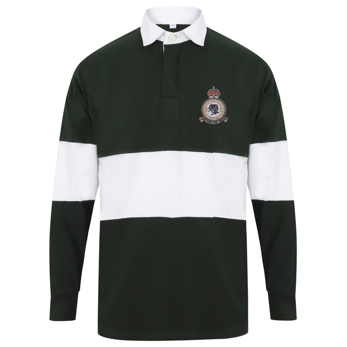 No. 100 Group RAF Long Sleeve Panelled Rugby Shirt
