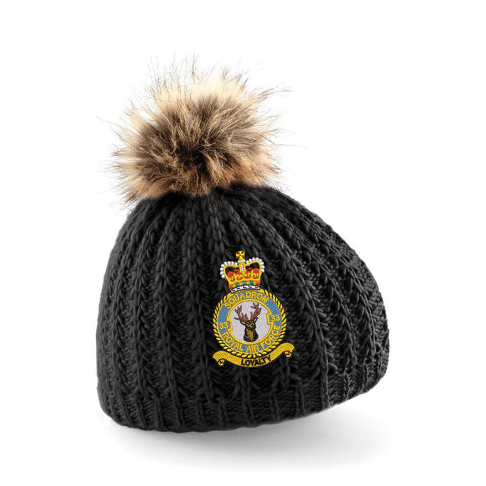 No. 33 Squadron RAF Pom Pom Beanie Hat