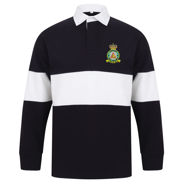 No 48 Squadron RAF Long Sleeve Panelled Rugby Shirt