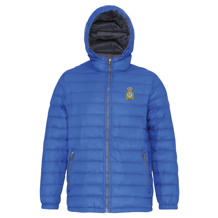 No 609 Squadron RAF Hooded Contrast Padded Jacket