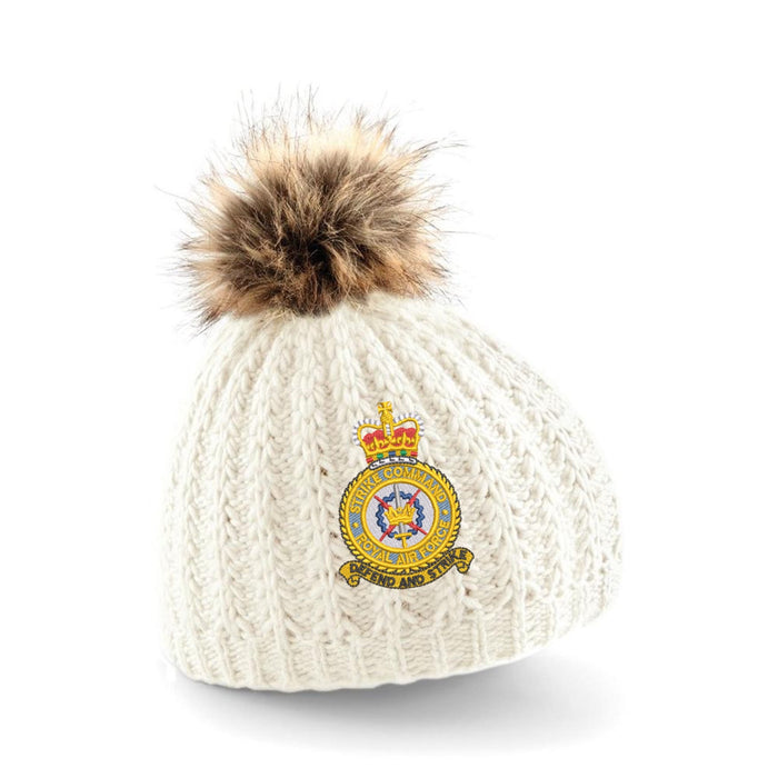 RAF Strike Command Pom Pom Beanie Hat