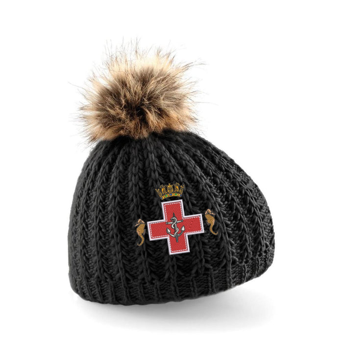 Royal Marines Medical Pom Pom Beanie Hat