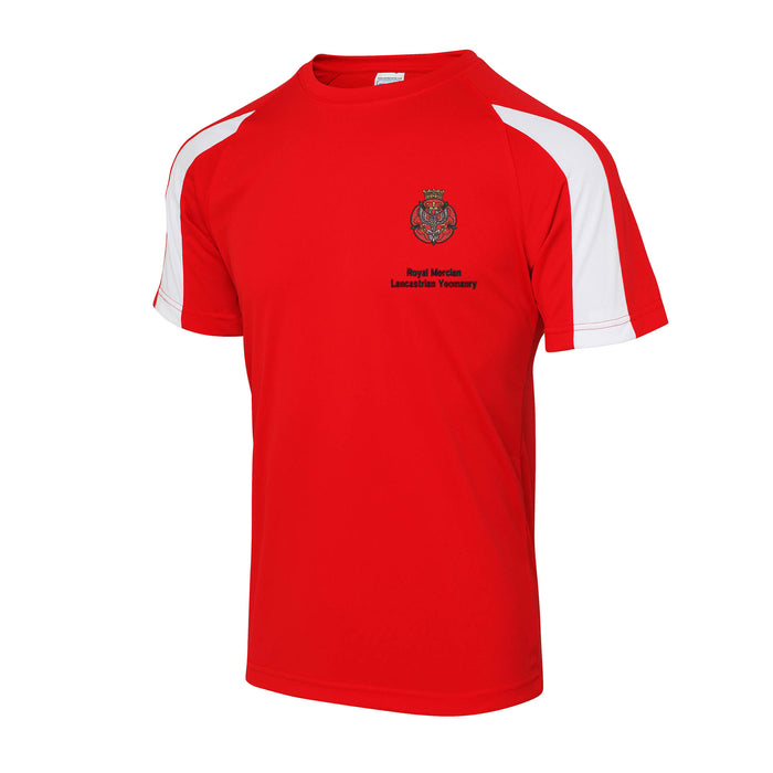 Royal Mercian and Lancastrian Yeomanry Contrast Polyester T-Shirt