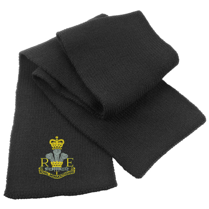 Royal Monmouthshire Royal Engineers Heavy Knit Scarf