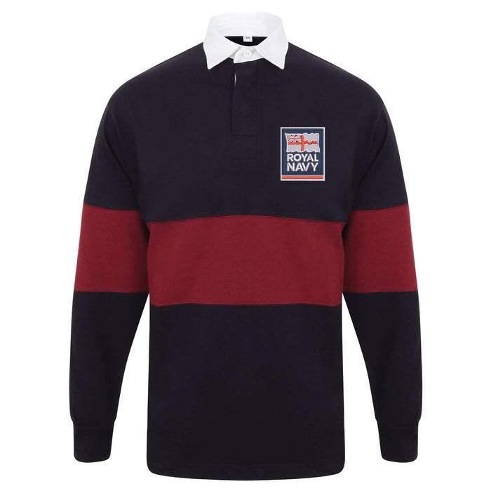 Royal Navy Long Sleeve Panelled Rugby Shirt