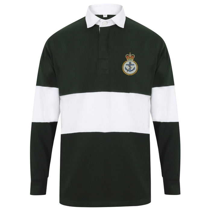 Royal Navy Petty Officer Long Sleeve Panelled Rugby Shirt