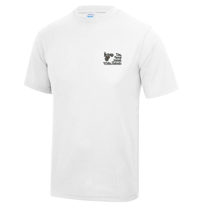 White Helmets Display Team - Royal Signals Polyester T-Shirt
