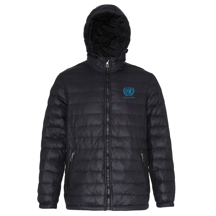 United Nations Hooded Contrast Padded Jacket