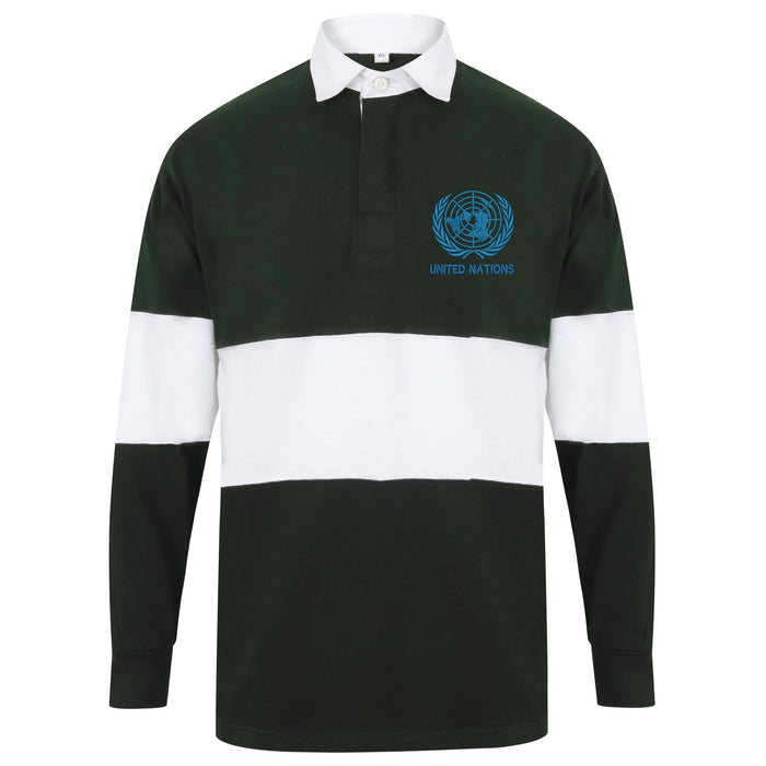 United Nations Long Sleeve Panelled Rugby Shirt