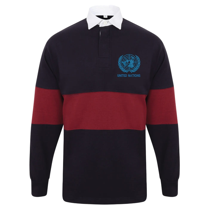 United Nations Long Sleeve Panelled Rugby Shirt