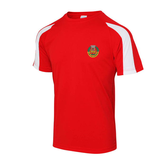 York and Lancaster Regiment Contrast Polyester T-Shirt