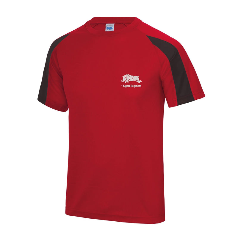 1 Signal Regiment Contrast Polyester T-Shirt