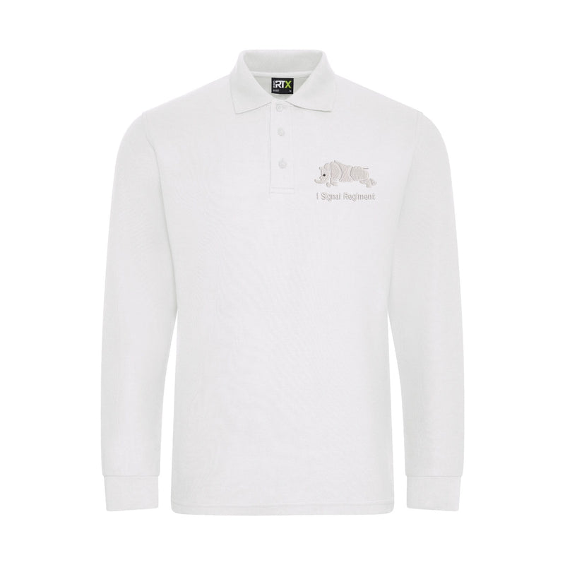 1 Signal Regiment Long Sleeve Polo Shirt