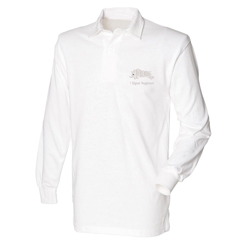 1 Signal Regiment Long Sleeve Rugby Shirt