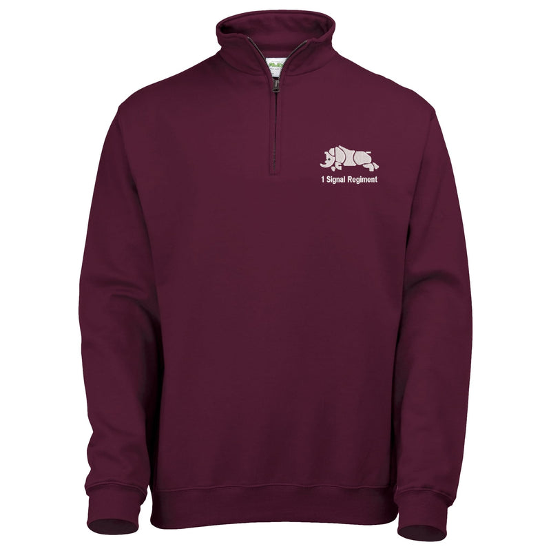 1 Signal Regiment Quarter Zip Sweatshirt