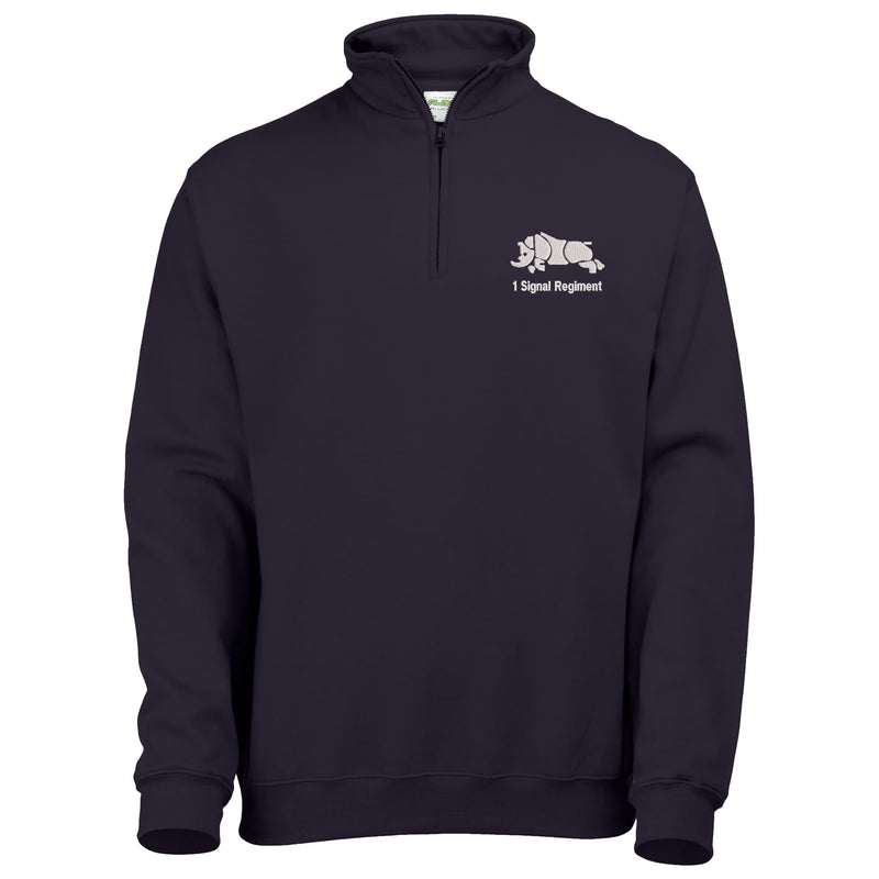 1 Signal Regiment Quarter Zip Sweatshirt