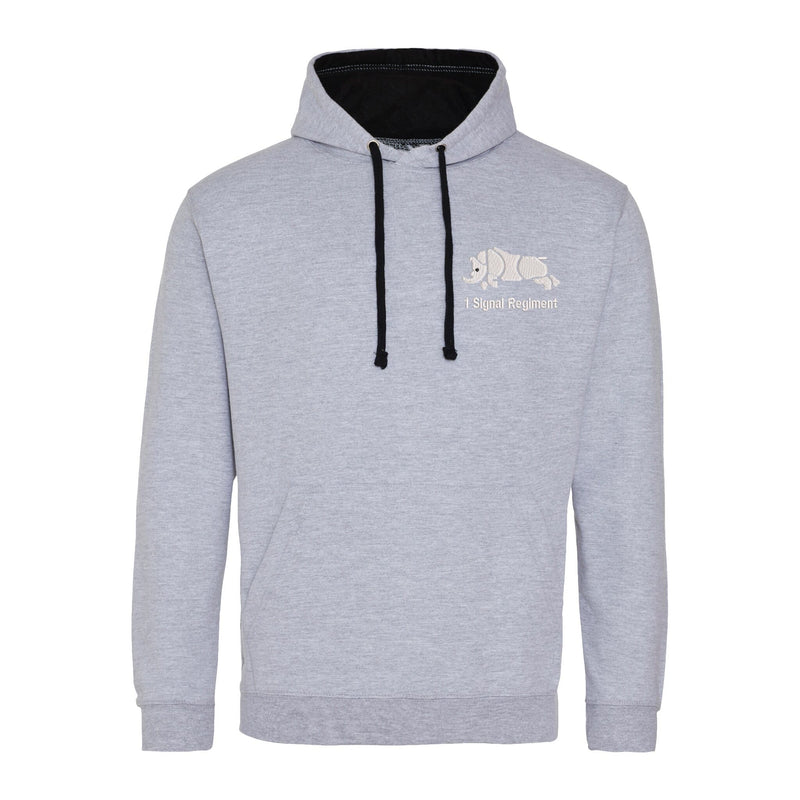 1 Signal Regiment Varsity Contrast Hoodie