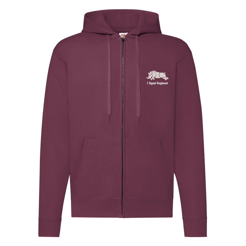 1 Signal Regiment Zipped Hoodie