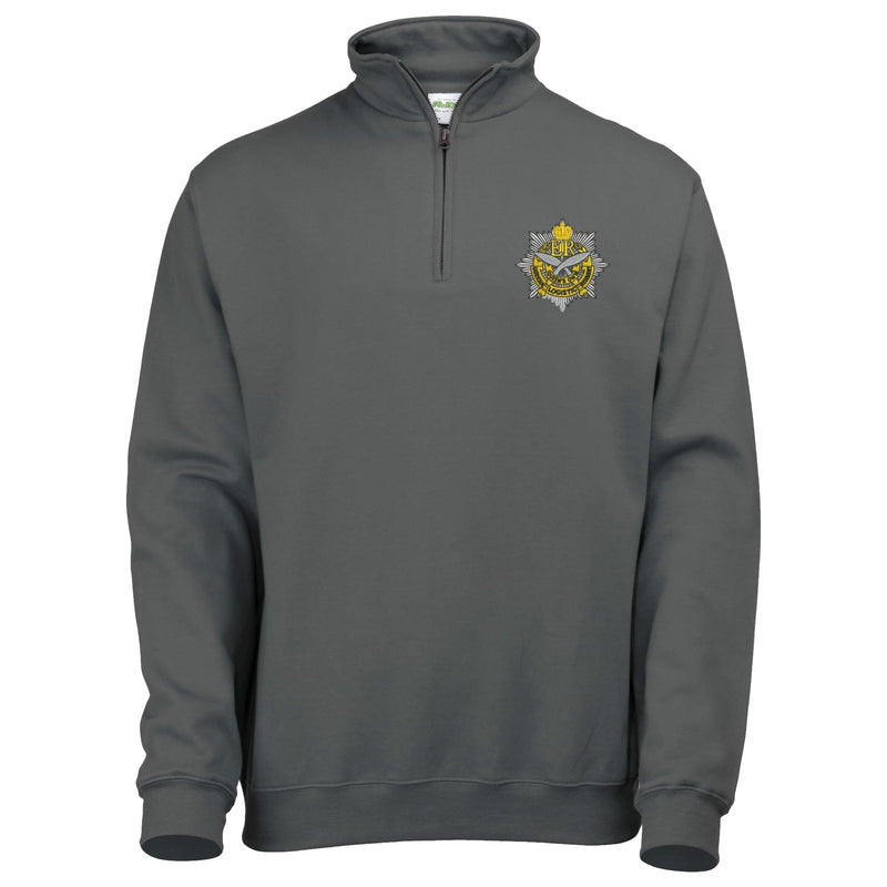 10 Queen's Own Gurkha Logistic Regiment Quarter Zip Sweatshirt