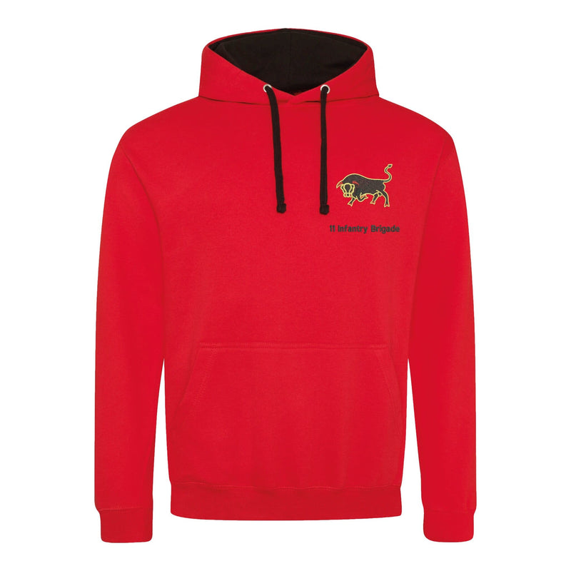 11th Infantry Brigade & HQ South East Varsity Contrast Hoodie