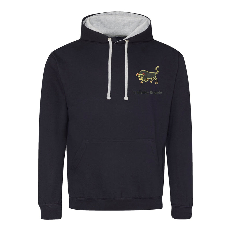 11th Infantry Brigade & HQ South East Varsity Contrast Hoodie