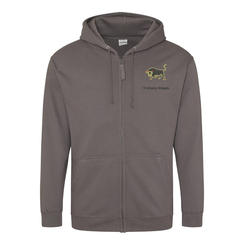 11th Infantry Brigade Zipped Hoodie