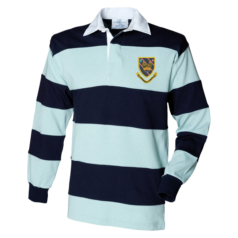 12 Ordnance Company Front Row Sewn Stripe Long Sleeve Rugby Shirt