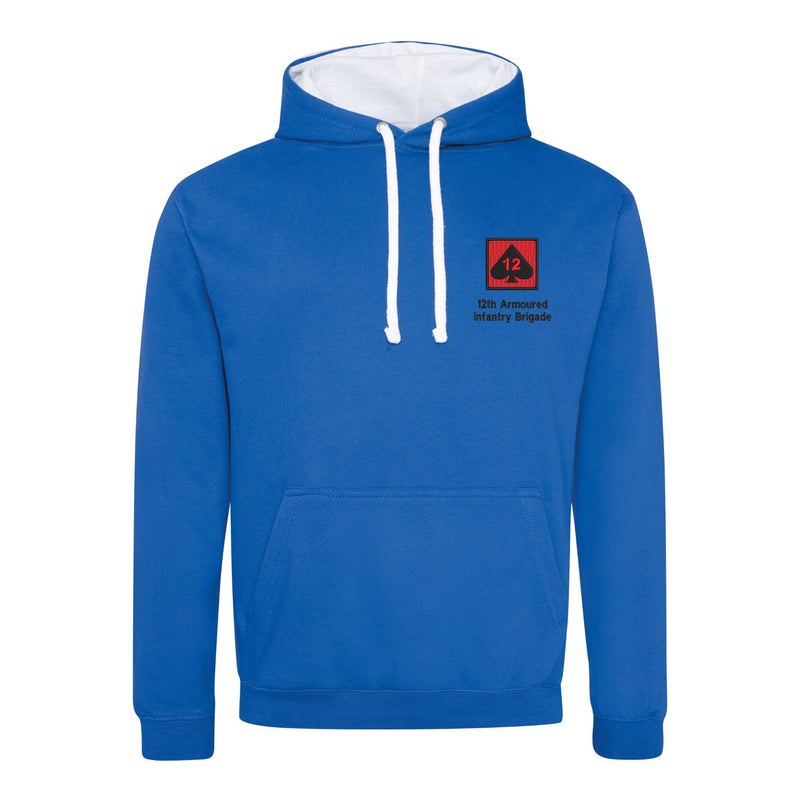 12th Armoured Infantry Brigade Varsity Contrast Hoodie