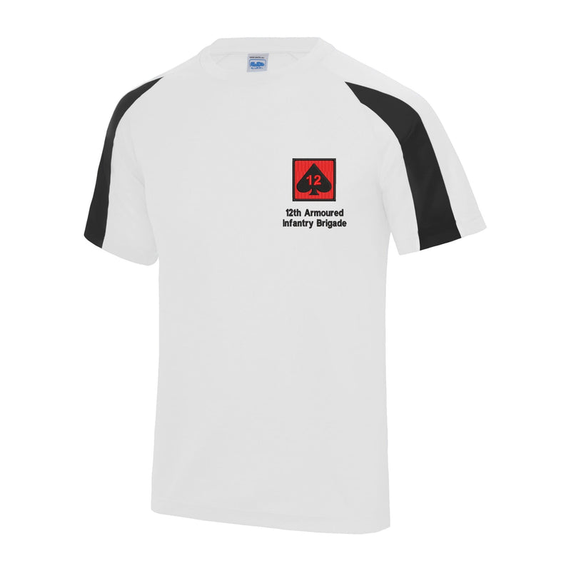 12th Armoured Infantry Brigade Contrast Polyester T-Shirt