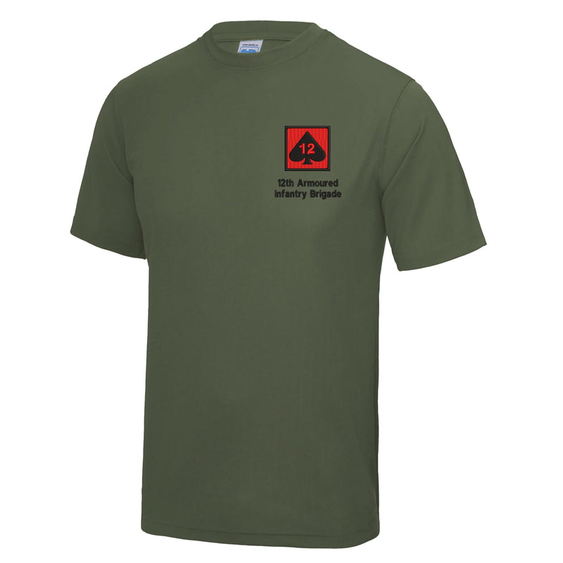 12th Armoured Infantry Brigade Polyester T-Shirt