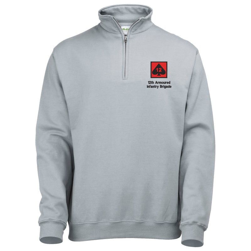 12th Armoured Infantry Brigade Quarter Zip Sweatshirt
