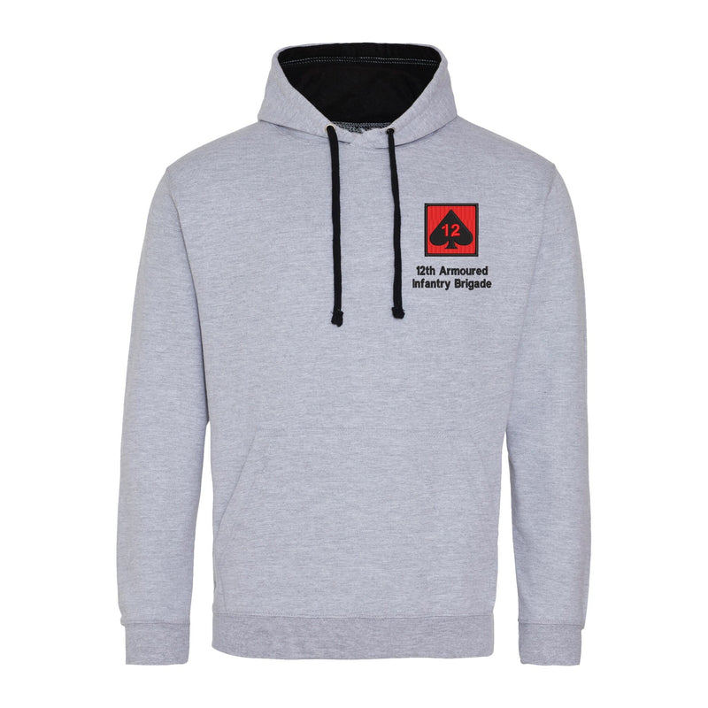 12th Armoured Infantry Brigade Varsity Contrast Hoodie
