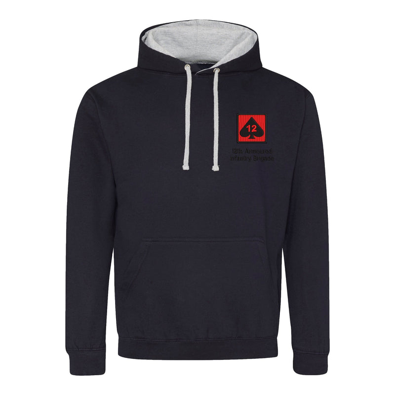 12th Armoured Infantry Brigade Varsity Contrast Hoodie