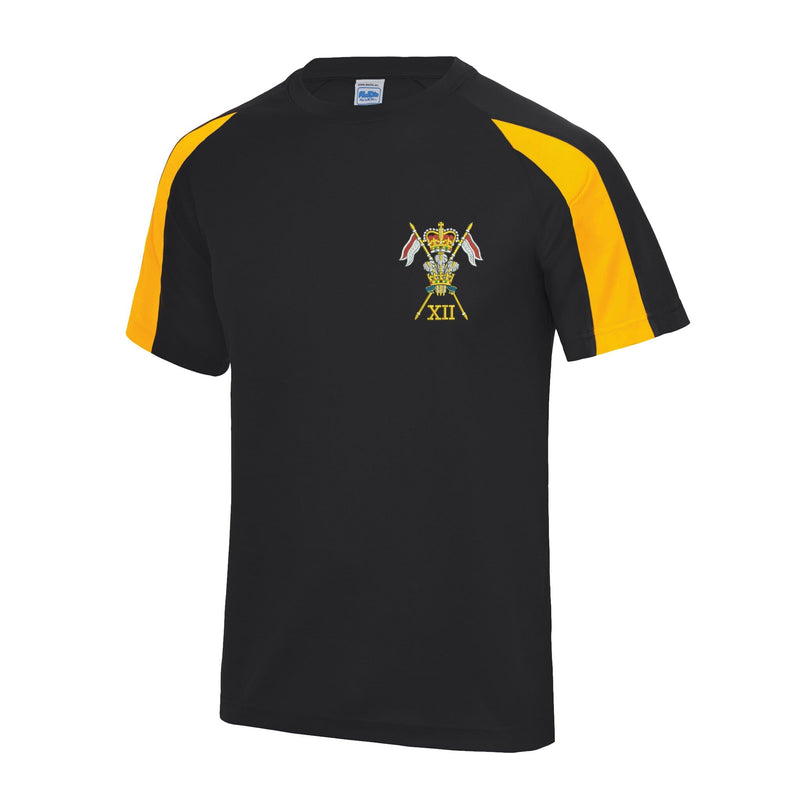 12th Royal Lancers Contrast Polyester T-Shirt