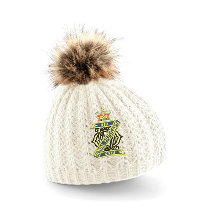 13th/18th Royal Hussars Pom Pom Beanie Hat
