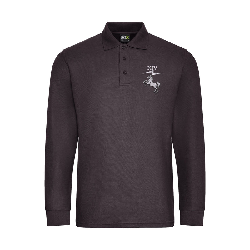 14 Signal Regiment Long Sleeve Polo Shirt
