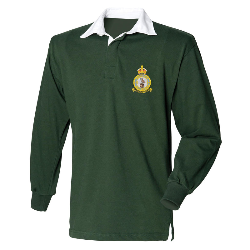 144 Signals Unit - RAF Front Row Long Sleeve Rugby Shirt