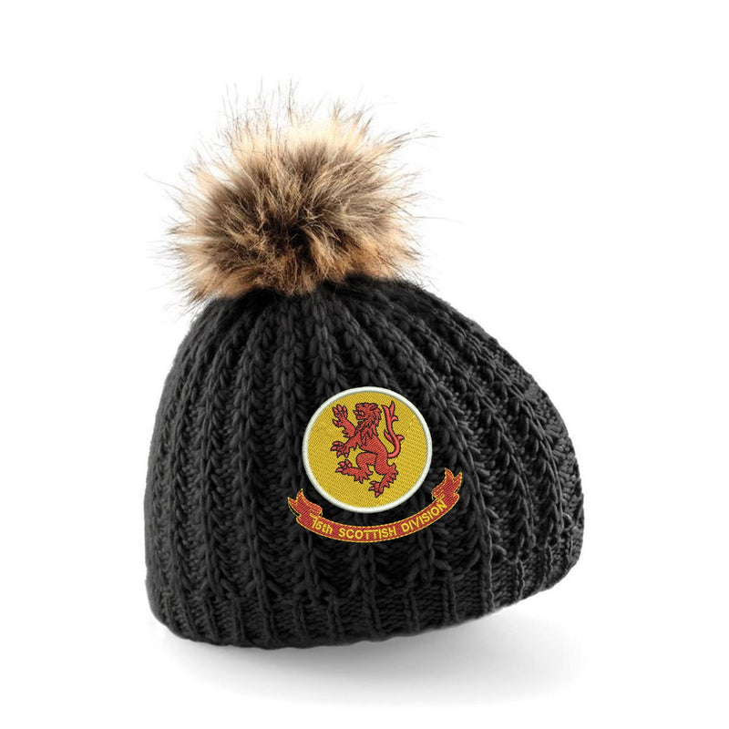 15th Scottish Infantry Division Pom Pom Beanie Hat