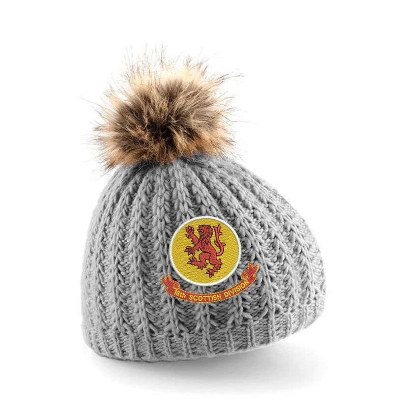 15th Scottish Infantry Division Pom Pom Beanie Hat
