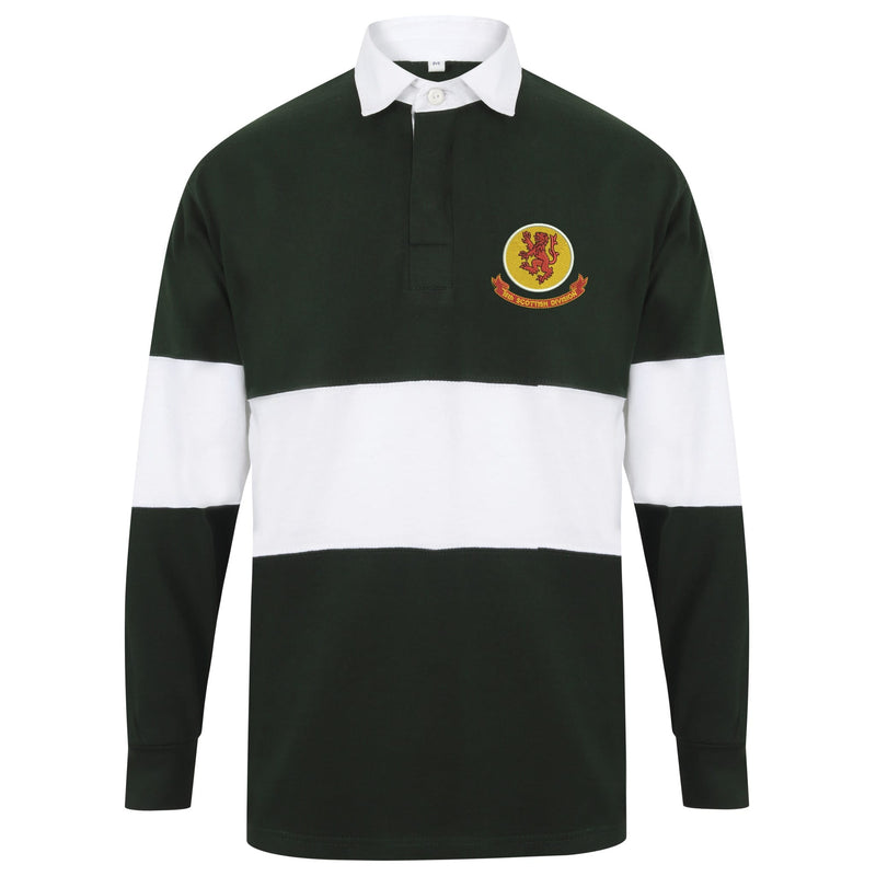 15th Scottish Infantry Division Long Sleeve Panelled Rugby Shirt